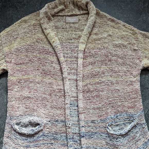 Zadig and Voltaire oversized pastel multicolored loose knit open front cardigan - Picture 10 of 15